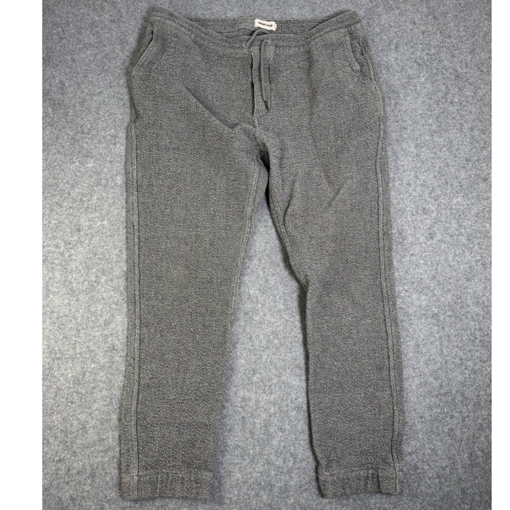 Taylor Stitch Apres Charcoal Sashiko Knit Jogger Pants